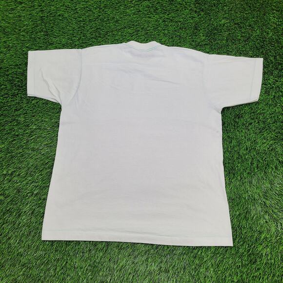 Vintage 1986 Lake-Tahoe Shirt Womens XL 22x27 Blue Artwork USA Baggy - Picture 2 of 13